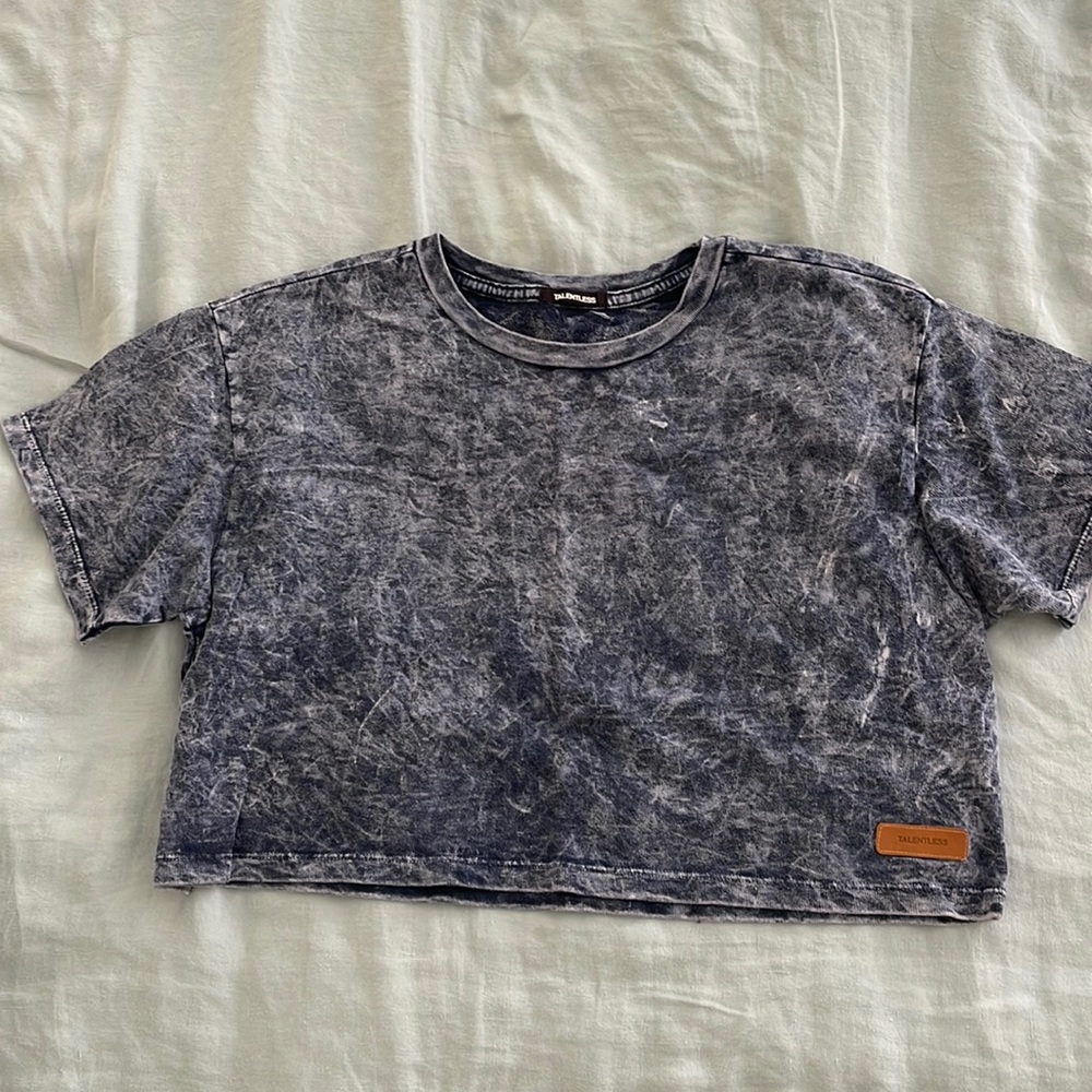 Talentless Dye Wash Crop Tee